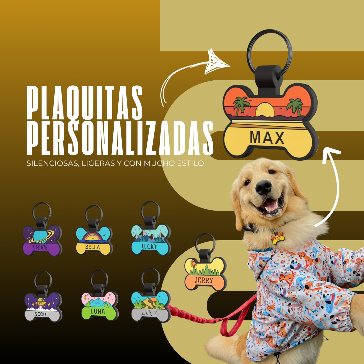 Plaquita personalizada en silicona